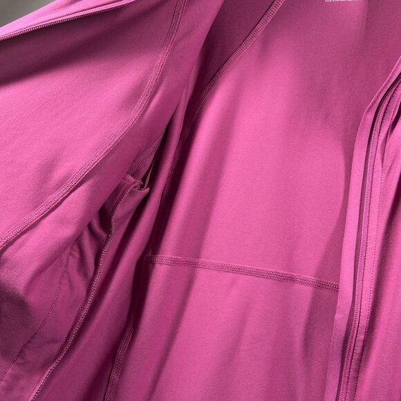 T By Talbots Sun Protection UPF 50 Large Full Zip Jacket Stretch Pink Pockets - Picture 8 of 13